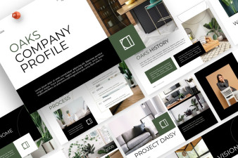 Oaks Company Profile PowerPoint Template